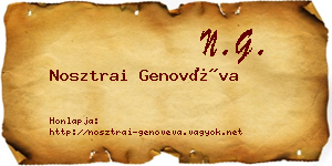 Nosztrai Genovéva névjegykártya